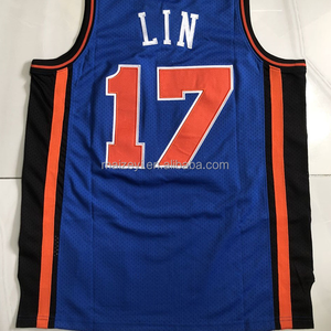 Maillot de basket-ball Jeremy <span class=keywords><strong>Lin</strong></span> New York blanc entièrement brodé, qualité supérieure, prêt à être expédié - Product Image 2