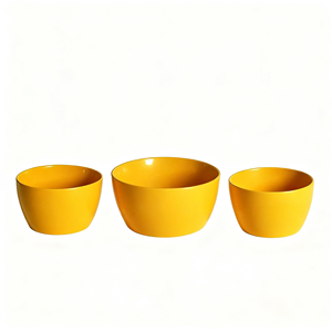 กระถางปลูกต้นไม้เซรามิกขนาดใหญ่สไตล์มินิมอลสำหรับกลางแจ้ง / ชุดอุปกรณ์เพาะชำสีเหลืองสดใส - Product Image 3