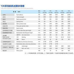 เครื่องอัดไฮดรอลิกแบบสองจังหวะ รุ่น Y28 ซีรีส์ Hebei Hongkai ขนาด 2000 ตัน แบบโครงเหล็ก สำหรับการตีขึ้นรูปโลหะ - Product Image 2