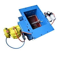 Vanne de Coulisse Pneumatique Industrielle HENT PGV pour Silo B200-B630, Contrôle du Débit de Solides en Vrac 120°C pour Ciment, Cendres Volantes, Matières Sèches