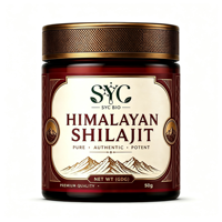 Poudre d'adaptogène naturel SYC OEM, Shilajit de l'Himalaya, acide fulvique 85+, oligo-éléments pour soutenir l'énergie, la résistance et la vitalité (50g)