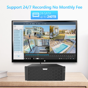 Système de caméra de sécurité 4COVR Ultra 256 canaux 4U AI NVR 24 ports SATA HDD RAID Storage 32MP H.265 avec alarme intelligente - Product Image 5