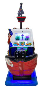 Máquina de Juego de Diversión Infantil Educativa de <span class=keywords><strong>2</strong></span> Plazas, Tipo Columpio de Barco Pirata de Fibra de Vidrio, Operada con Monedas, para Interiores, 220V - Product Image 4