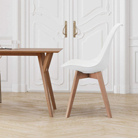 Jambes en bois, jambes en plastique, tulipe, chaise de salle à manger, moderne, en hêtre, Design moyen-orient, salon, offre spéciale, échantillon gratuit