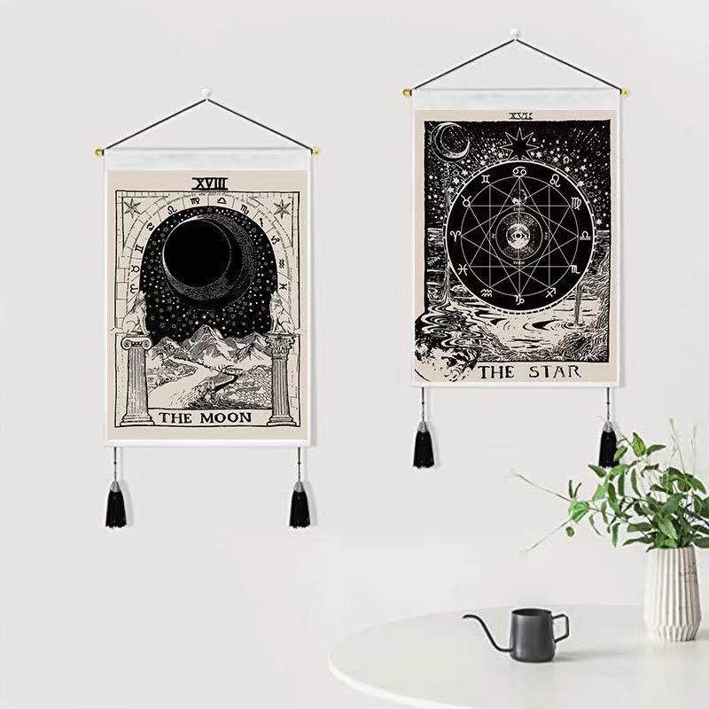 Настенный гобелен с украшением в виде гороскопа серии Tarot card, оптовая продажа