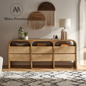 Hiện đại truyền thống thiết kế gỗ ngăn kéo lưu trữ phương tiện truyền thông giao diện điều khiển phòng ngủ tự chọn bên tủ phòng khách bên tủ tùy chỉnh - Product Image 2