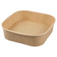 Bonne vente de boîte à lunch en papier kraft recyclable avec couvercle en PET pour une utilisation facile