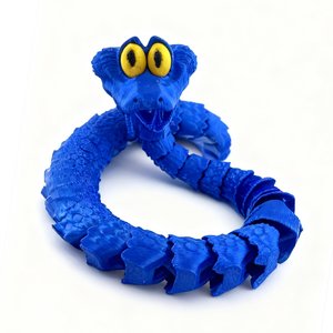 Zootopia Gary Serpent, figurine articulée en plastique imprimée en 3D, modèle de décompression entièrement flexible et mobile - Product Image 4