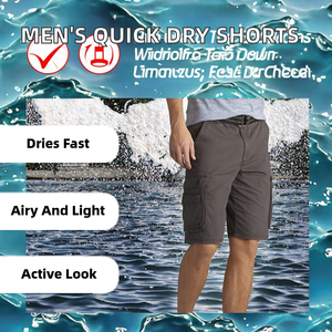 Pantalones Cortos Bermuda para Hombre, Ropa de Exterior, Alta Calidad, 100% Algodón, Tinte Liso, Antiarrugas, Secado Rápido, Transpirables y Ligeros - Product Image 2