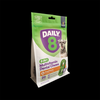 Pochette Doypack pour aliments pour animaux de compagnie, avec poignée durable et trou de suspension, taille personnalisée, en matériau haute qualité, résistante à l'humidité et anti-fuite, pour le stockage d'aliments pour chiens et chats
