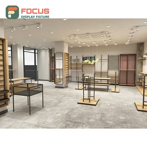 Customized Retail Project Metal Glass <b>Showcase</b> Full Service Fashion Store - Product Image 2