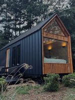 Maison conteneur préfabriquée en acier et bois, cabane de vacances, hôtel de villégiature, chalet