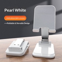 Nouveau support de téléphone portable multifonction pliable en silicone et métal pour diffusion en direct sur ordinateur de bureau, support de tablette anti-vibration
