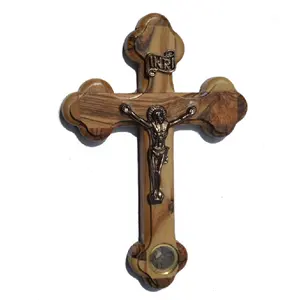 olive wood crucifix