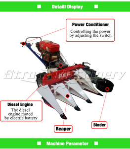 Hiệu suất cao gặt đập Mini <span class=keywords><strong>Reaper</strong></span> kết hợp thiết kế mới lúa gạo lúa mì <span class=keywords><strong>Reaper</strong></span> chất kết dính bundling Máy cắt - Product Image 6