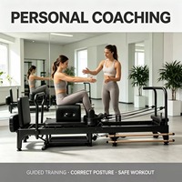 Cama de Pilates Multifuncional y Duradera, Reformer SuperModel, Ajustable en Varios Tamaños, Aleación de Aluminio, Comercial, para Fitness