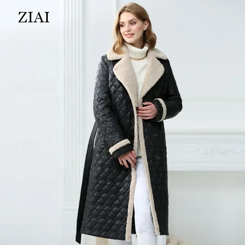 Trending Products New Arrivals Women's Lapel quilted Winter Ladies Coats fur coat