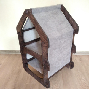 <span class=keywords><strong>Chalet</strong></span> de luxe pour chat, hamac élégant pour petit chien, lit pour deux chats - Product Image 3