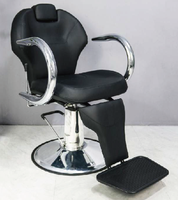 Chaise de barbier réglable en cuir PU, hydraulique, commerciale, durable et portable pour salon de coiffure