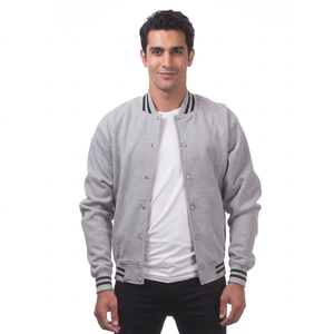 Custom Embroidery Patches High Street Plus Size Men's Wool Leather Varsity <b>Jackets</b> Breathable Windproof <b>Fleece</b> <b>Lining</b> Wholesale - Product Image 1