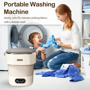 Lavadora Portátil Automática de 12L, Mini Lavadora Semiautomática Portátil con Fuente de Alimentación Eléctrica - Product Image 2