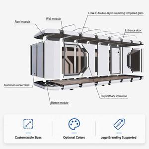 บ้านแคปซูลอัจฉริยะ Lange Modern Space Capsule House พร้อมอุปกรณ์ครบครัน 1 ห้องนอน 1 ห้องน้ำ พร้อมครัว ราคาบ้านสำเร็จรูปเคลื่อนย้ายได้ - Product Image 2