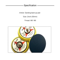 Plaque de support de ponçage en vinyle PSA de 2 pouces avec filetage M6 ou 5/16-24T pour disques de ponçage et polissage à adhésif PSA