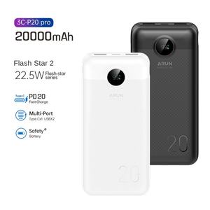 Novo P10/P20pro Tipo-C Grande Capacidade 15W Carregamento Rápido Display Digital Portátil Fonte de Alimentação Móvel Li-Polímero - Product Image 5