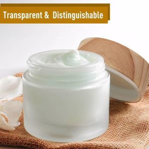 Frascos de Vidrio Ecológicos de Lujo con Tapa de Bambú, Envases de Alta Gama para Lociones, Cremas para Ojos y Rostro, Capacidad Personalizable, Cosméticos - Product Image 3