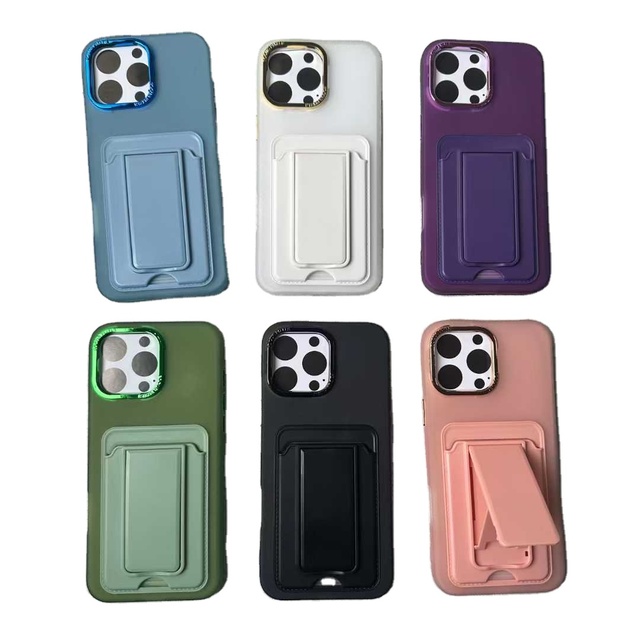 High Beauty Transparent Color Card Pack Phone Case for iPhone 17 16 15 14 Pro Max Air  HONOR 400 LITE PRO with Stand