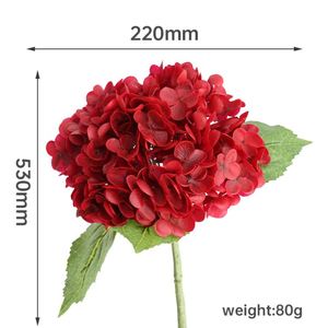High Quality Real Touch White Silk Cloth Natural Hand Feel <b>Artificial</b> <b>Hydrangea</b> <b>Flower</b> for Wedding - Product Image 4