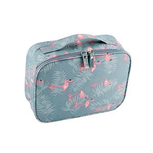 BSCI ISO Sedex FAMA Neceser de <span class=keywords><strong>Maquillaje</strong></span> de Viaje Completo con Estampado de Flamencos, Bolsa de Lona Plegable Colgante con Cremallera - Product Image 2