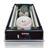 Amplificador de Potencia KD4500W*2 con Caja de Aviación, Fuente de Alimentación de Cuatro Etapas, Amplificador de Potencia de 2 Canales Clase H para DJ