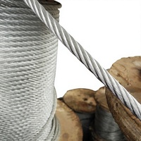 Câble en acier galvanisé sans huile, alliage d'acier, provenant de Chine, pour levage, hissage, regroupement, tirage de câbles, 3mm-32mm
