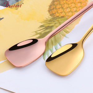 Fourchette et cuillère à cocktail en acier inoxydable à long manche pour mélanger et servir lors de fêtes - Product Image 3