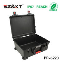 Flight case robuste en plastique PP rigide pour équipement audio, étanche IP67, avec roulettes et mousse, pour le stockage d'équipement de studio - Vente en gros Chine