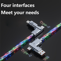 Vente en gros – Scanner de codes-barres 4-en-1 Starlight à chargement rapide USB Type-C, avec gaine en PVC et conducteur en cuivre pur, compatible 4 ports Type-C