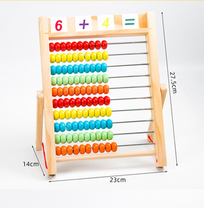 JUGUETES EDUCATIVOS MONTESSORI DE MADERA ÁBACO DE MADERA BEBÉ MATEMÁTICAS CÁLCULO JUGUETES DE MADERA JUGUETE DE APRENDIZAJE TEMPRANO - Product Image 2