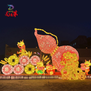 Nhà Máy Giá 3D Ngoài Trời Truyền Thống Lễ Hội Trung Quốc Đèn Lồng Cho Năm Mới Kỳ Nghỉ Đường Phố Trang Trí - Product Image 5