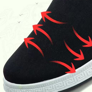 Chaussures décontractées confortables en tissu de coton pour hommes, semelle antidérapante en PVC, semelle intérieure en latex, personnalisables OEM ODM, vente en gros, chaussures de marche à enfiler - Product Image 5