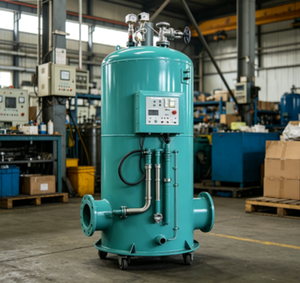 Chaudière industrielle à eau chaude à tubes de fumée de 3 tonnes, à gaz, 1,0 MPa, à circulation naturelle, verticale, entièrement automatique, GPL - Product Image 4