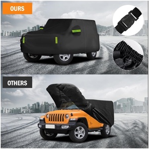 Teli Copriauto Impermeabili per <span class=keywords><strong>Jeep</strong></span> <span class=keywords><strong>Wrangler</strong></span> 2/4 Porte 2009-2025, Protezione da Vento, Sole, Pioggia, Raggi UV e Polvere per Esterni e Interni - Product Image 6