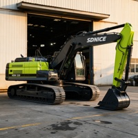 Nouvelle pelle sur chenilles robuste NSW230 23T avec pompe Kawasaki K3V, réservoir de carburant de 350 L, profondeur de fouille de 6,6 m et portée de 9,9 m