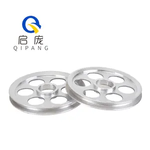 QIPANG Aluminium alloy OD250mm coating ceramic pulley wire guide Dance wheel spraying Porcelain wheel wire guide