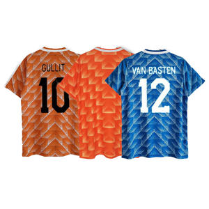 Camiseta de Fútbol Retro Holandesa Personalizada de 1998, <span class=keywords><strong>Gullit</strong></span> Clásico, 100% Poliéster, Cuello Alto, Manga Corta, Unisex - Product Image 1