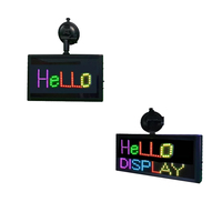 26*16cm DIY Digital LED Licht Logo Werbetafel Sonnenblende APP Control Scroll Bildschirm für Taxicab Rides hare Fahrzeuge LCD