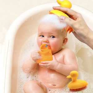 Custom Logo Soft Silicone Cute Yellow Duck Scalp <b>Brush</b> Dog Bath Shower <b>Brush</b> Wash Hair <b>Pet</b> Massager Shampoo <b>Brush</b> Bathroom - Product Image 5