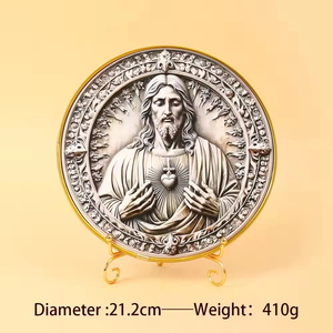 Sculpture en résine 3D Art Déco écologique religieuse catholique, Ornement <span class=keywords><strong>Jésus</strong></span> Vierge Marie, Décoration <span class=keywords><strong>de</strong></span> culte domestique <span class=keywords><strong>de</strong></span> Noël - Product Image 2