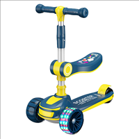 Venta al por Mayor de Patinete Eléctrico Plegable de 3 Ruedas para Niños, 3 en 1, con Asiento, Diseño Moderno y Elegante para Niños, Diversión al Aire Libre