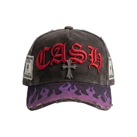 Gorra de Béisbol Personalizada OEM ODM, Bordado de Alta Calidad, Logotipo 3D, 100% Algodón, 5 Gorras Tipo Dad Hat con MOQ Bajo